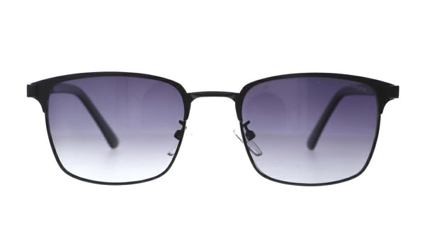 KNIGHT HORSE KN S10151 KN-S-10151 Matte-Black Large Square Full Rim UV Power Sunglasses