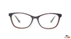 Martin Snow MS A10194 Brown Rectangle Medium Full Rim Eyeglasses