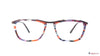 Stark Wood SW A10413 Pattern Rectangle Medium Full Rim Eyeglasses